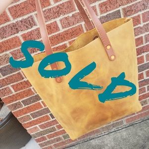 SOLD!!!! DO NOT BUY Kmm & Co Mustard Tote